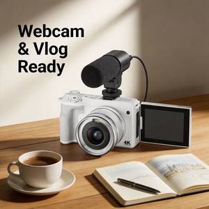 Caméra 4K avec zoom optique 10x, 64MP, mise au point automatique, contrôle par application WiFi, caméscope numérique portable, enregistreur de vlog pour les voyages, caméra vidéo - Product Image 4