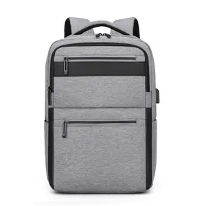 2023 nuevo diseño estilo multifuncional Usb College Black Backpack Travel Laptop Backpack Bags