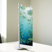 Drapeau de table personnalisé avec impression de dessins animés miniatures et anime, sur petite base de présentation