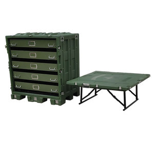 Boîte de <span class=keywords><strong>transport</strong></span> en plastique rigide en PE durable, grande capacité, équipement rotomoulé, IP65 - Product Image 2