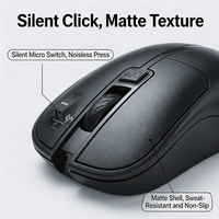 Nouvelle Souris Optique Sans Fil USB Étanche 2,4 GHz pour Gaming 2026 – En Stock pour Ordinateurs de Bureau
