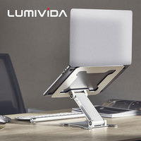 Support portable en aluminium pour ordinateur portable 11-15 pouces, réglable, léger, support pliable pour tablette et ordinateur portable, idéal pour le travail au bureau