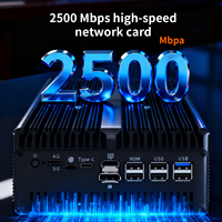 Ordinateur de pare-feu industriel robuste avec calcul en périphérie, 6*i226lan INTEL82599 X710 10G SFP Ultra9 185H 2* DDR5 RAM M.2 SSD 4G/5G SIM