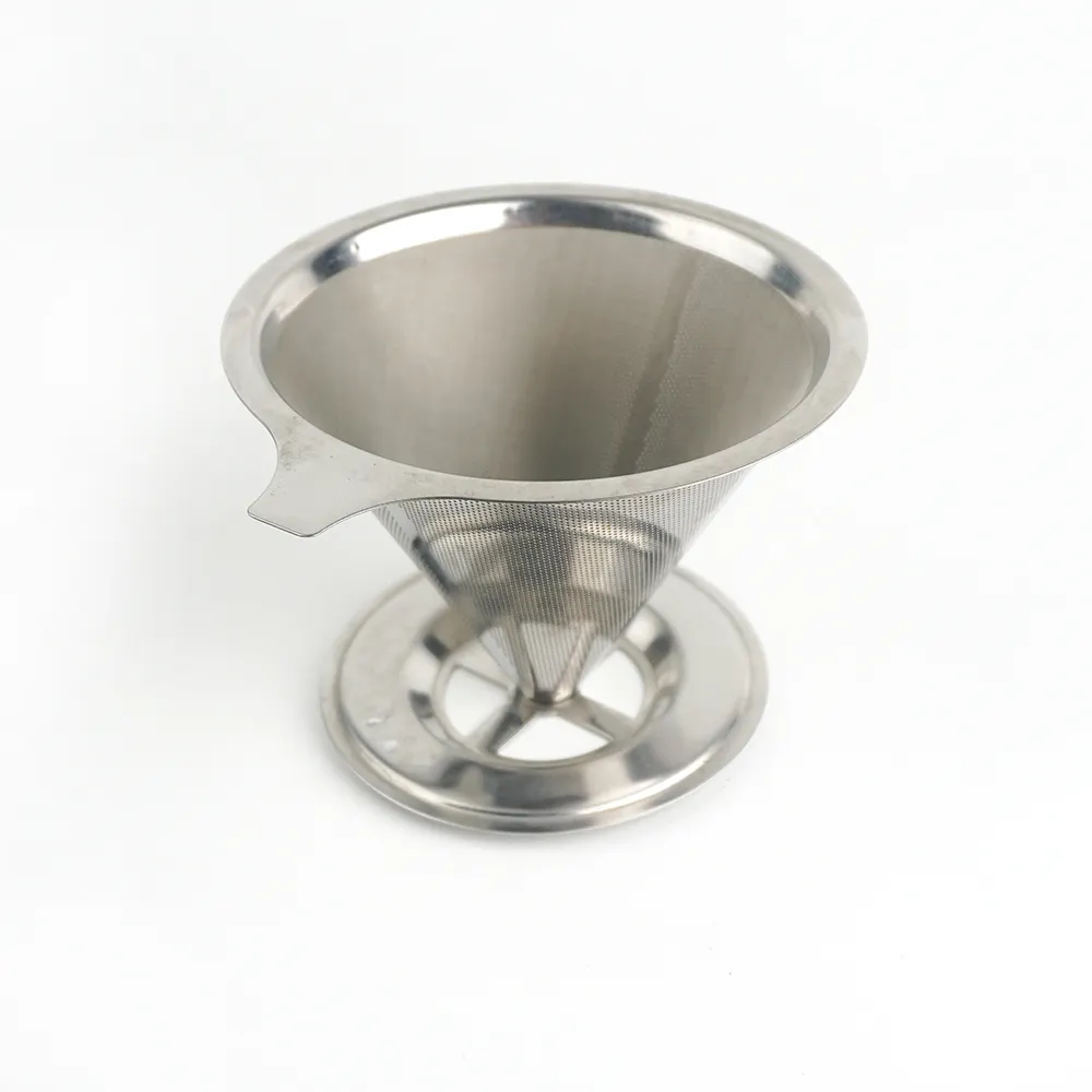 2024 new Stainless steel coffee filter Coffee filter cross-border coffee filter funnel