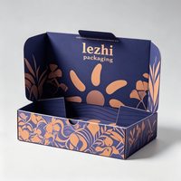 Boîte d'expédition en papier écologique fabriquée en Chine, emballage personnalisé, boîte pliante en carton ondulé E Flute recyclable avec logo