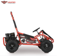 HighPer 98cc Kart de course électrique de haute qualité pour enfants Pédale 4 temps avec entraînement par chaîne de frein à disque Dune Buggy Style