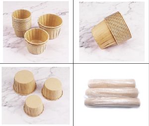 Gran oferta, 100 unidades/paquete, magdalenas <span class=keywords><strong>de</strong></span> papel PET <span class=keywords><strong>de</strong></span> grado alimenticio/bandeja para pasteles, papel Kraft blanco, <span class=keywords><strong>moldes</strong></span> para hornear, revestimientos para cupcakes, pasteles, herramientas - Product Image 6