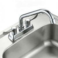 Robinet de cuisine en alliage de zinc chromé de 6 pouces, cartouche en laiton et céramique, idéal pour l'Amérique du Sud - Vente chaude