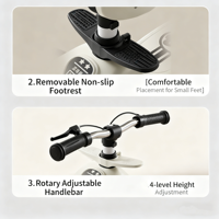 Trottinette à bas prix pour enfants, 3 roues, vente en gros, multifonction, légère, pliable, pour bébé
