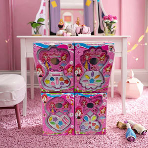 Jouet de <span class=keywords><strong>Maquillage</strong></span> en Forme de Cœur <span class=keywords><strong>Papillon</strong></span> Paon Couronne, Jeu d'Imitation en Plastique pour Enfants d'Âge Préscolaire - Product Image 2