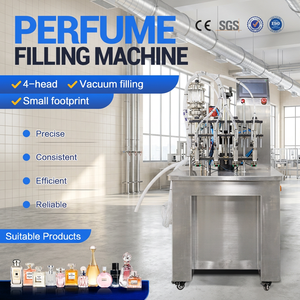 4-head Semi-automatic Electric Motor Cosmetic Perfume Essential Oil Bottle Filler Liquid <strong>Refill</strong> Filling Machine - Product Image 1