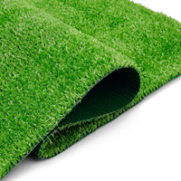 Gazon artificiel réaliste de 10 mm de hauteur de poils, tapis de gazon synthétique intérieur/extérieur, tapis de gazon artificiel pour jardin, balcon, aire de jeux