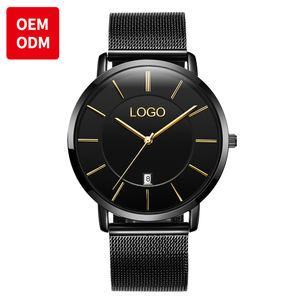 Reloj de Cuarzo de Acero de Lujo Único con Correa Simple Personalizada para Hombre, Resistente al Agua, con Logotipo 5869 Personalizado OEM - Product Image 1