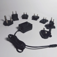 Adaptateur secteur interchangeable certifié PSE 12V1A 5V2A, prise internationale, norme 60950, professionnel pour montre, routeur, haut-parleur