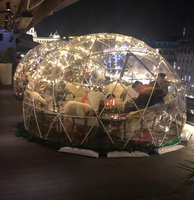 Dôme géodésique de luxe 2026, tente igloo, tente de safari de luxe, dôme géodésique, tente de salon professionnel en promotion