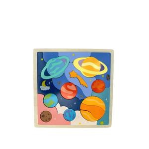 Nuovo Puzzle 3D Giocattolo Educativo per Bambini Sistema Solare Puzzle Montessori Gioco Cognitivo Giocattolo in Legno per l'Apprendimento dei Pianeti Spaziali - Product Image 5