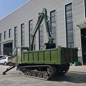 Camión volquete sobre orugas de jardín Volquete agrícola sobre orugas Mini pista Volquete sobre orugas con grúa - Product Image 3