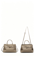 Sac à main en cuir véritable pour femme, usage quotidien |   Sac fourre-tout | Porte-documents élégant en platine à texture douce et grande capacité pour le bureau et l'usage quotidien