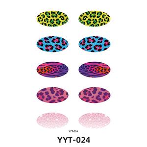 Nuevo estilo europeo y americano impermeable respetuoso con el medio ambiente brillo brillante fiesta estampado de <span class=keywords><strong>leopardo</strong></span> sombra de ojos temporal tatuaje pegatina - Product Image 2