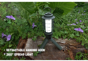 Pin Lithium Công Suất Cao Đèn Lồng Cắm Trại Ngoài Trời Có Thể Sạc Lại 360 Độ Lan Truyền Ánh Sáng 2 Trong 1 Chân Máy Đèn Lồng Làm Việc - Product Image 5