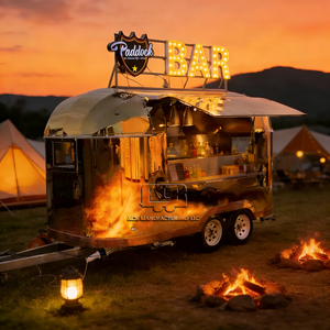 Nouveaux accessoires pour food truck : conteneur, kiosque, cuisine mobile en fibre de verre et aluminium, pour snacks, hot-dogs, frites, isolé, résistant à la rouille - Product Image 3