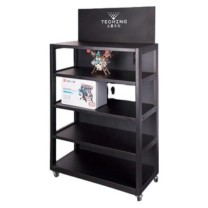 ODM <b>Supermarket</b> POP Floor Wood Metal Adjustable <b>Toy</b> Shelf <b>Toy</b> Display - Product Image 1