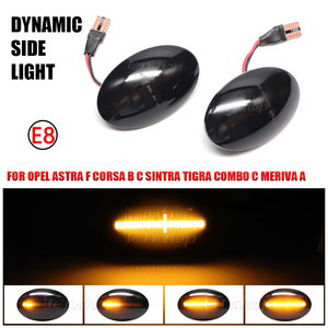 Feux de position latéraux dynamiques séquentiels pour <span class=keywords><strong>Opel</strong></span> Corsa B C X01 Astra F Van/Cabrio <span class=keywords><strong>Meriva</strong></span> a Combo B C Clignotants - Product Image 4