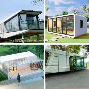 Casa Prefabricada de Lujo Tipo Cápsula para Exteriores, Mini Casa Contenedor, 2 Dormitorios, Espacio Ecológico, Habitación Cápsula Tipo Hotel <span class=keywords><strong>en</strong></span> <span class=keywords><strong>Venta</strong></span> - Product Image 4