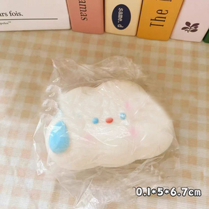 ของเล่นบีบคลายเครียดรูปเมฆ PU ขนาด 10 ซม. สุดนุ่ม ของขวัญสำหรับเด็กและผู้ใหญ่ เพื่อช่วงเวลาผ่อนคลาย - Product Image 2
