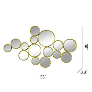 Specchi da Parete Moderni Rotondi con Cornice in Ferro Irregolare per Decorazione in Stile Country per Soggiorni e Ingressi - Product Image 6