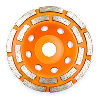 Disque de meulage diamanté double rangée de 125 mm pour béton, granit, marbre, pierre – Outil abrasif OEM/ODM