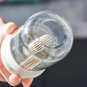 BPA-Free 1pc Oil Dispenser Bottle Heat-Resistant Silicone Brush Set for Baking Cooking <b>BBQ</b> Kitchen Outdoor Picnics Glass - Product Image 5