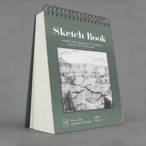 Carnet <span class=keywords><strong>de</strong></span> croquis à spirale pour artistes, 9x12 pouces, 100 feuilles, <span class=keywords><strong>papier</strong></span> à <span class=keywords><strong>dessin</strong></span> épais sans acide pour la création <span class=keywords><strong>de</strong></span> croquis à sec - Product Image 2