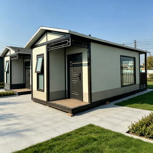 Maison conteneur modulaire préfabriquée, pliable et démontable, respirante, à faible coût, à double étage, avec toit pointu et drainage optimal - Product Image 2