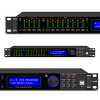 Processeur de sonorisation FIR DSP LA-408 4 entrées 8 sorties, 500 MHz, double cœur SHARC 32 bits, 768 kHz ADC, PEQ, DEQ, GEQ, contrôle par PC