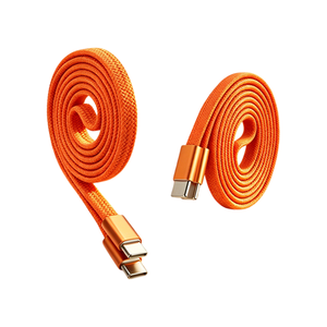 Câble USB-C vers USB-C tressé 60W PD, 48 brins, plat, haute vitesse, pour iPad, <span class=keywords><strong>iPhone</strong></span>, <span class=keywords><strong>Samsung</strong></span> - Offre Spéciale - Product Image 3