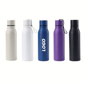 <b>Insulated</b> 304 Stainless Steel Sports Water Bottle, Double Wall Vacuum Cola-Shape Travel <b>Mug</b> for Outdoor & Car Use - Product Image 1