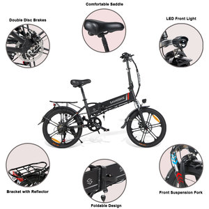 Bicicletta <span class=keywords><strong>Elettrica</strong></span> da Città <span class=keywords><strong>Pieghevole</strong></span> con Batteria al Litio Rimovibile, Motore Brushless da 250W a Mozzo Posteriore, 7 Velocità, Ruote da 20 Pollici, 48V, Disponibilità Immediata da Magazzino EU - Product Image 3