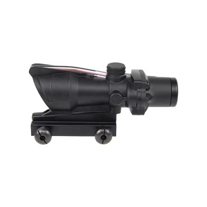 Mira <span class=keywords><strong>4x32</strong></span> com Fonte de Fibra Vermelha, Óptica com Retículo Gravado em Vidro Chevron para Caça, Montagem de 20mm - Product Image 2