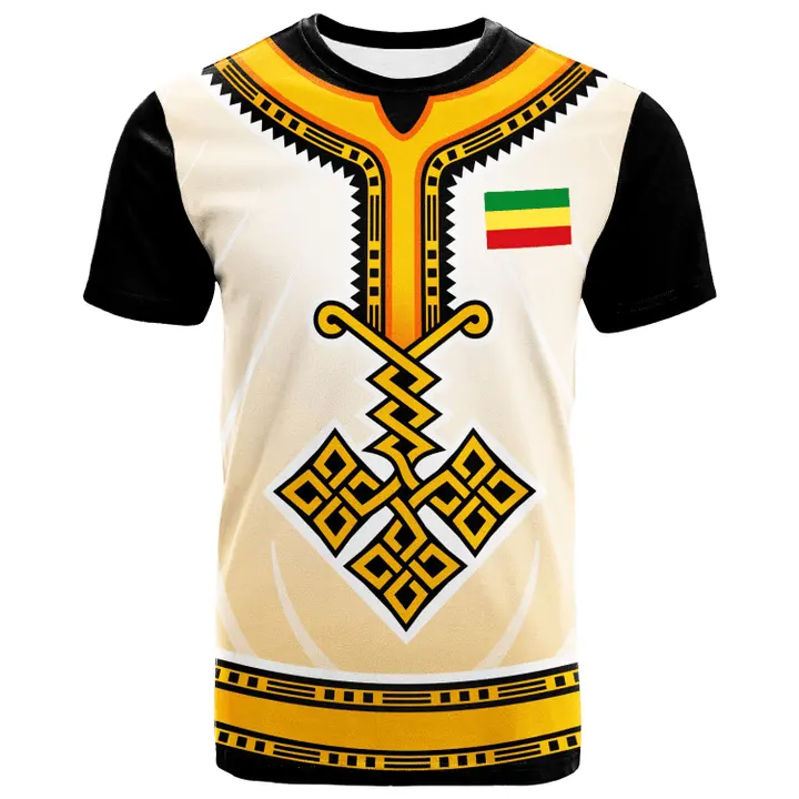 Drop Shipping Products 2023 Ethiopian Tribal Pattern Male Oversized Loose Short Sleeve Top With Quality Wholesale Tee T Shirts