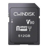 Vitesse rapide V90 512 Go 128 Go 256 Go mémoire S D carte pour drone GPS boîte noire