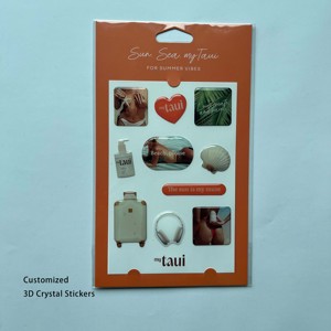맞춤형 <span class=keywords><strong>3D</strong></span> 버블 스티커 <span class=keywords><strong>3D</strong></span> 크리스탈 장식 스티커 <span class=keywords><strong>3D</strong></span> 크리스탈 전사 스티커 방수 크리스탈 라인스톤 스티커 - Product Image 3