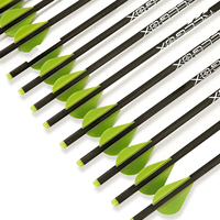 Flèches en carbone pur haute précision pour arbalètes, diamètre extérieur 8,8 mm, 20/22 pouces, en acier |   Chasse en plein air durable avec arc et flèches |   Plastique personnalisable
