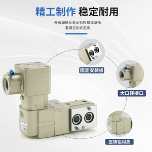 Válvula Solenoide Neumática a Prueba de Explosiones 50-VFE3190-5T(D)-02/50-VFE3190-4T(D)-02 Características Clave de las Válvulas - Product Image 4