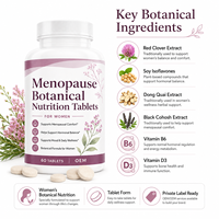 Comprimés de Nutrition Botanique pour Femmes pour l'Amélioration de l'Humeur et le Soutien Quotidien au Bien-être, Style de Vie Actif, Marque Privée, Vente en Gros, OEM, ODM