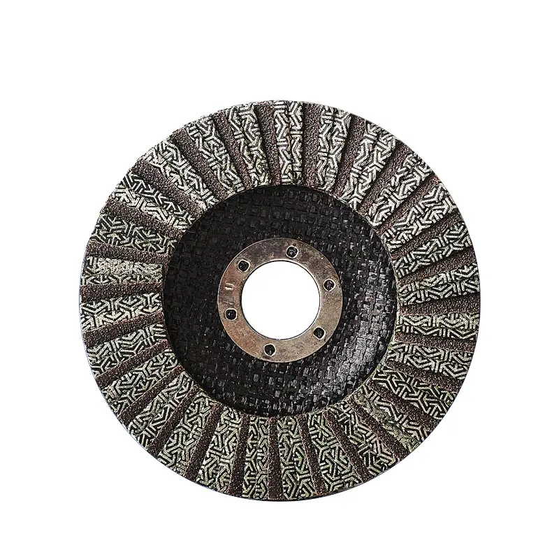 4.5 pollici 115mm 40 600 grana elettrodeposta a secco bagnato flessibile abrasivo in vetro abrasivo disco lamellare diamantato per marmo e granito