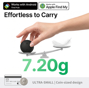 Mini Traceur Intelligent Double Système IP66 Étanche pour Animaux de Compagnie et Enfants, Carte de Localisation pour Porte-clés et Pièces de Monnaie - Product Image 2