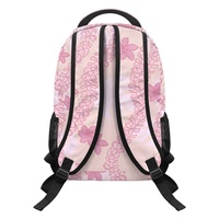 Sac à dos de sport imperméable en polyester à fermeture éclair, tendance, pour l'extérieur, imprimé fleurs d'hibiscus hawaïennes Puakenikeni, en promotion
