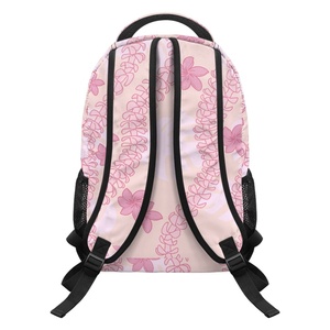 <span class=keywords><strong>Sac</strong></span> à <span class=keywords><strong>dos</strong></span> de sport imperméable en polyester à fermeture éclair, tendance, pour l'extérieur, imprimé fleurs d'hibiscus hawaïennes Puakenikeni, en promotion - Product Image 4