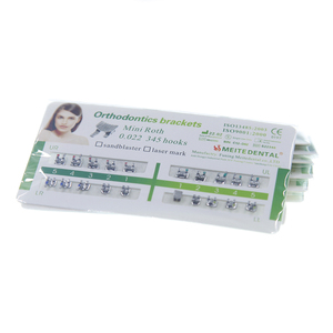 Top Series Orthodontic Dental <strong>Mesh</strong> <strong>Base</strong> Mini Roth <strong>Brackets</strong> - Product Image 3